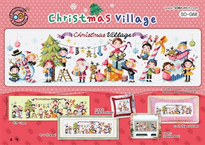 SO-G68 Christmas Village Cross Stitch Chart
