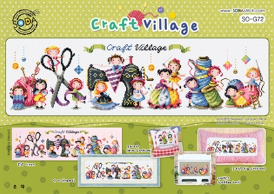 SO-G72 Craft Village Cross Stitch Chart