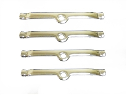 SBC Chrome Valve Cover Spreader Retainer Tab Bars, Small Block, 4 Piece Set