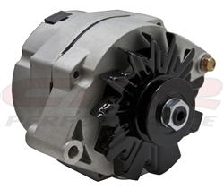 Custom Chevy Natural Finish Alternator, 100 Amp, 1 Wire or 3 Wire