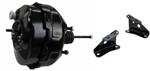 1964 - 1974 Chevelle or Nova BLACK Powder Coated Power Brake Booster, 9 Inch, Dual Diaphragm