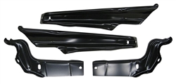 1967 Chevelle Bumper Brackets, Front, 4 Piece Set