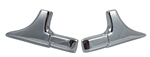 1970 - 1972 Chevelle Vinyl Top Trim Mouldings, Front Corners Only, Pair