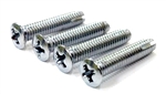 1968 - 1974 Nova Console Shift Plate Screws Set, Automatic or Manual Transmission, Correct 4 Piece Kit