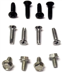 1968 - 1974 Nova Four Speed Console Center Shifter Plate and Slider Bracket Screws Set, 12 Pieces