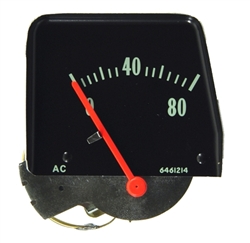 1968 - 1974 Nova Console Oil Pressure Gauge, Black Face