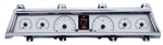 1966 - 1967 Chevelle Dash Instrument Cluster Gauges Set, HDX : Speedometer, Tachometer, Oil Pressure, Water Temp, Voltmeter and Fuel