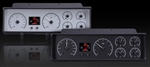 1970 - 1972 Chevelle Malibu SWEEP Dash Instrument Cluster Gauges Set, HDX : Speedometer, Tachometer, Oil Pressure, Water Temp, Voltmeter and Fuel