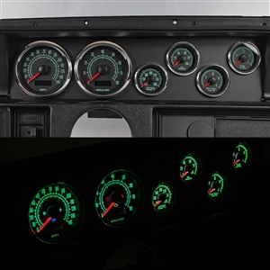 1970 - 1972 Chevelle Malibu Sweep 69 Series Dash Instrument Cluster Gauges Set, Speedometer, Tachometer, Oil Pressure, Water Temp, Voltmeter and Fuel