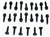 1964 - 1967 Chevelle Door Hinge Bolts Set, Complete, 24 Pieces