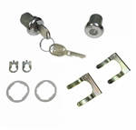 1962 - 1979 Nova Door Lock Set with GM Round Headed Keys, Pair