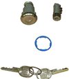 1966 Chevelle Glove box & trunk lock cylinders (with replacement keys), Set