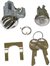 1968 - 1979 Nova Glove Box and Trunk Lock Set with GM Round Headed Keys