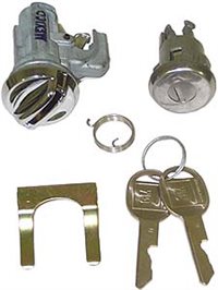 1968 - 1979 Nova Glove Box and Trunk Lock Set with GM Round Headed Keys