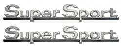 1966 Chevelle Super Sport Rear Quarter Emblems