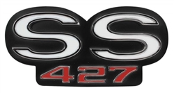 1967 Chevelle Super Sport Grille Emblem SS 427