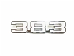 1970 - 1974 Nova Custom 383 Fender Emblem In White