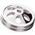 Power Steering Pump Pulley with Key Way, 2 Groove, Billet