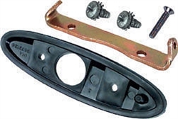 1970 - 1974 Nova Exterior Bullet Door Mirror Mounting Bracket, Gasket and Hardware Kit, LH