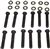 1967 - 1973 Chevelle Exhaust Manifold Bolts Set, Small Block, Washers Included, 24 Pieces