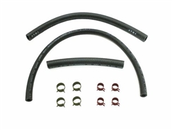 1964 - 1972 Chevelle Fuel Gas Hoses Set, 3/8 Inch, 1/4 Inch Return, Clamps Included
