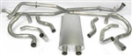 1968 - 1969 Nova Factory Style 2-1/4" Transverse Big Block Exhaust System, Without Resonators