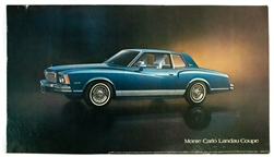 1978 Monte Carlo Landau Coupe Dealership Showroom Sign Poster Print, GM Original
