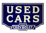 Chevrolet Sign, USED CARS - CHEVROLET 23.5 Inch x 15.5 Inch