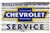 Chevrolet Service Corrugated Metal Large Tin Sign