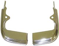 1968 Chevelle Grille Corner Lower Outer Extension Mouldings, Pair
