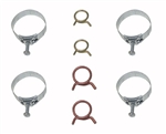 1964 - 1968 Chevelle Heater Hose and Radiator Hose Clamps Set, 8 Pieces | Chevelle Central