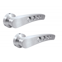 Custom Brushed Billet Aluminum Interior Door Handles, Pair