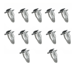 1966 - 1974 Nova Door Panel Clips Set, L-Style, Metal, 12 Pieces