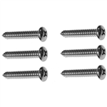 1968 - 1972 Chevelle Front Arm Rest Base Screws, 6 Piece Set