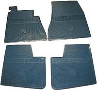 1965 - 1966 Chevelle Floor mats with bowtie (blue, original equipment style, 4 pieces), Set