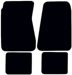 1968 - 1972 Chevelle Carpeted Floor Mats Set, Front and Rear