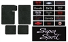 Image of a 1964 - 1967 Chevelle Custom Embroidered Carpeted Floor Mats Set with Choice of Logos and Colors, 4 Piece