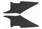 1970 - 1972 Chevelle Headliner Sail Panel Boards, Two Door Hardtop, Perforated Material, BLACK Pair