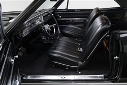 1966 Chevelle Interior Kit, Convertible with Front Bucket Seats, Black