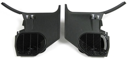 1968 - 1972 Chevelle Kick Panel Set without Air Conditioning, Black, Pair