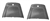 1969 - 1971 Nova Bucket Seat Back Trim Panels, Pair Black