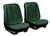 1969 Chevelle Front Bucket Seat Assemblies Set, Colors, Pre-Assembled, Pair