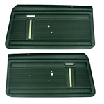 1969 - 1970 Nova Door Panels Set, Standard Interior, Front, Pre-Assembled, Pair