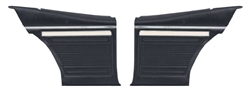 1969 Nova Rear Side Panels Set with the Deluxe or Factory Custom Interior Option, Pre-Assembled Pair