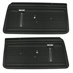 1971 - 1972 Nova Door Panels Set, Standard Interior, Front, Pre-Assembled, Pair