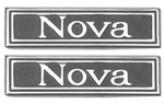 1969 - 1972 Nova Door Panel Emblems "Nova", Pair