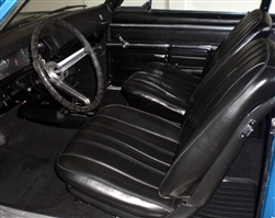 1968 Nova Front Bucket Seat Covers with the Deluxe or Factory Custom Interior Option