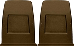 1972 - 1974 Nova Bucket Seat Back Panels Pair, Black