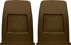1972 - 1974 Nova Bucket Seat Back Panels Pair, Black