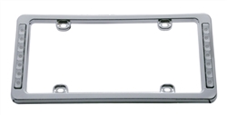 Rear License Plate Frame with Back Up LED Lights